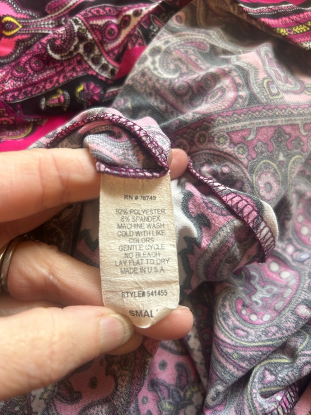 Vintage Wet Seal Y2K Paisley Maxi Dress Pink Boho Festival S‎ - Picture 7 of 9